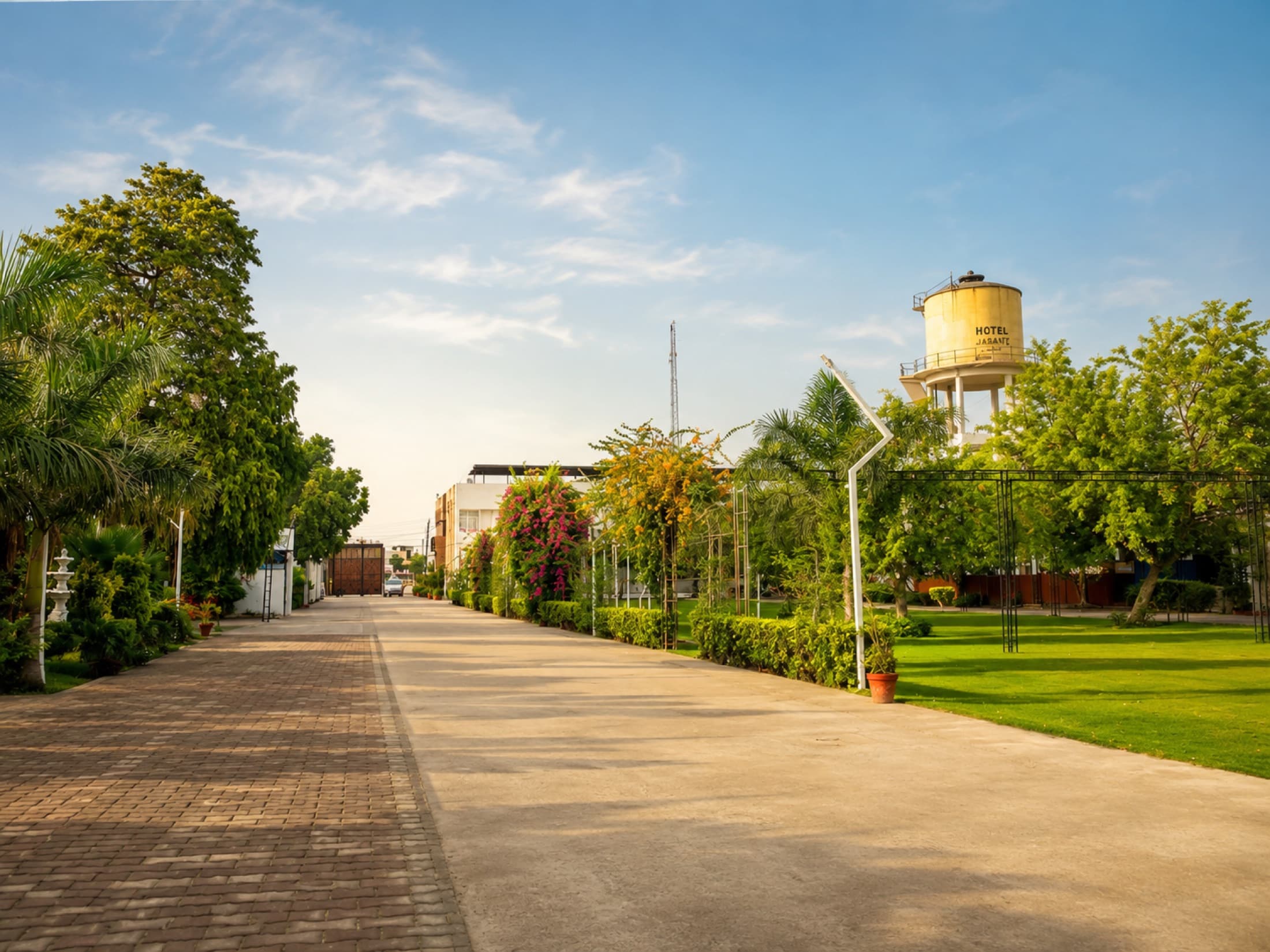 Outdoor view near the Premium Villa rooms at Hotel Vasant