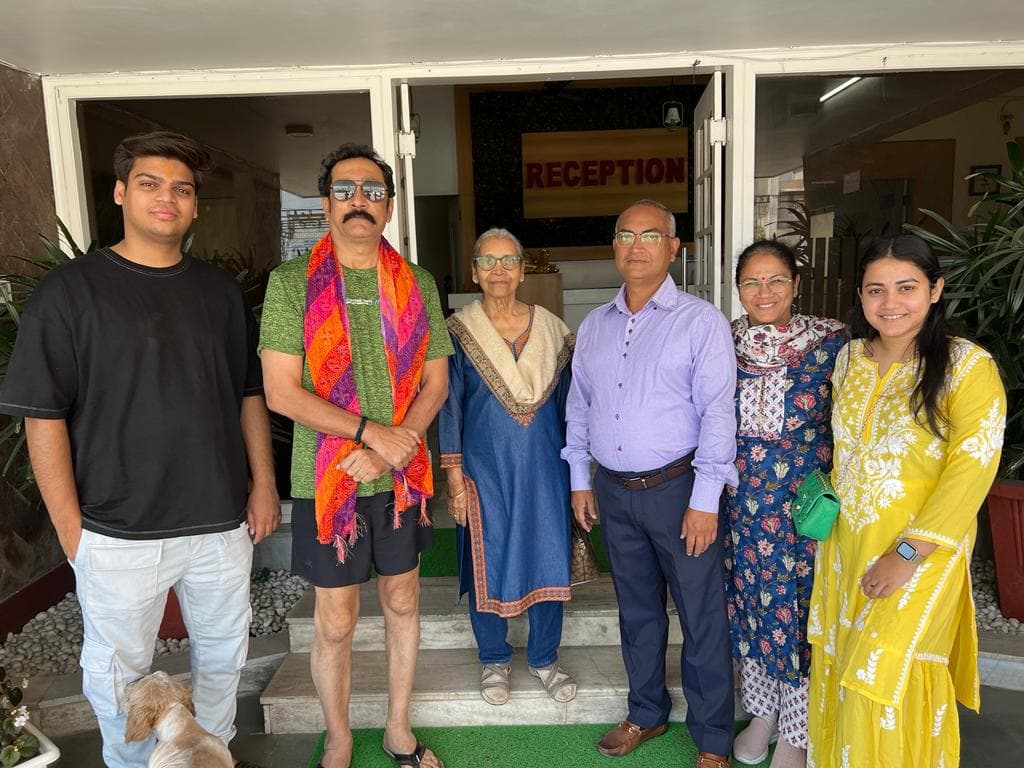 Mukesh Tiwari at Hotel Vasant from the family archive