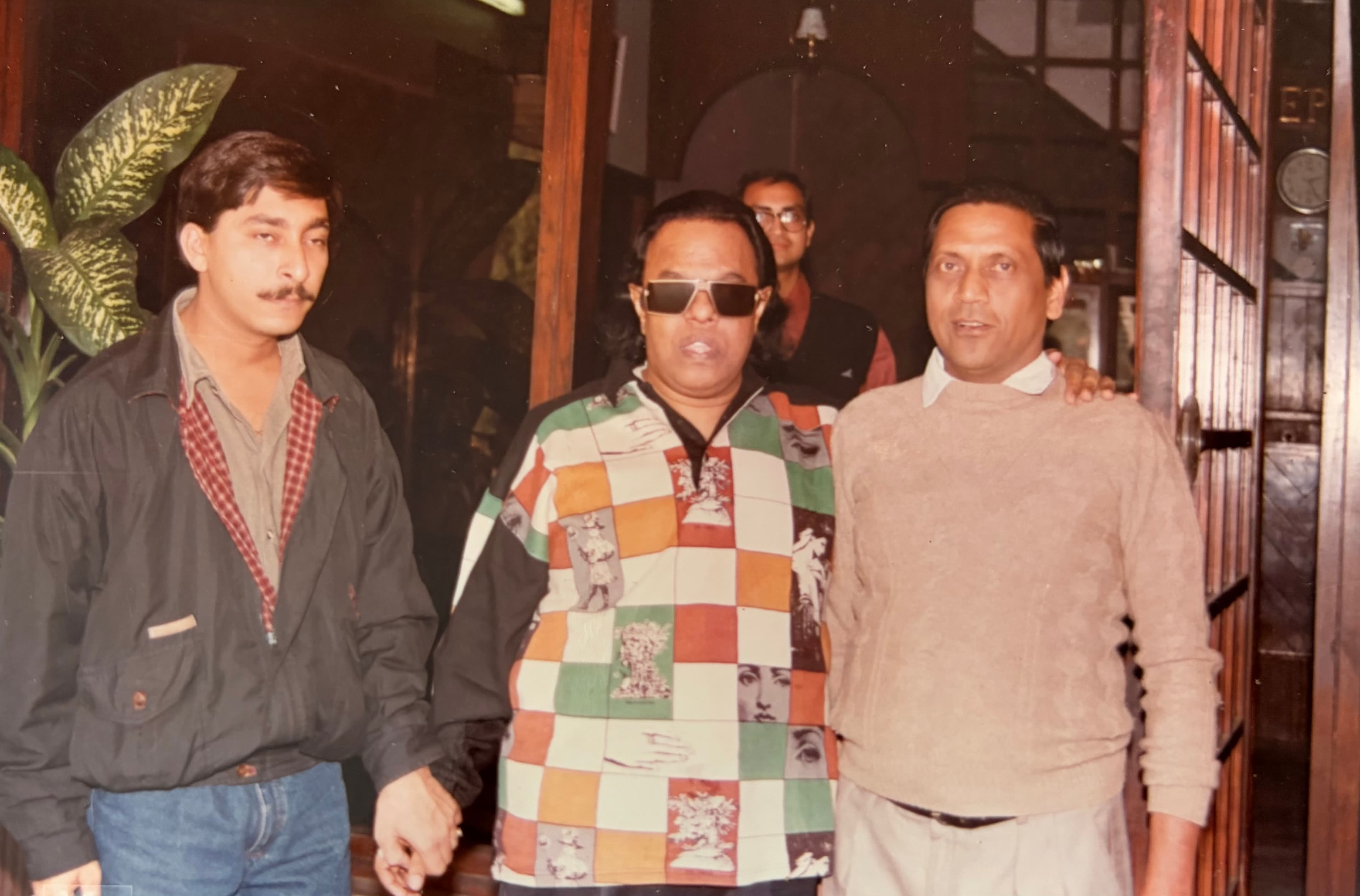 Ravindra Jain at Hotel Vasant from the family archive